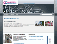 Tablet Screenshot of galvanotechnic.de
